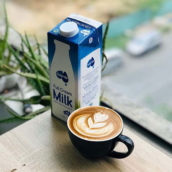 Thùng sữa tươi nguyên kem Auspride Úc hộp 1L