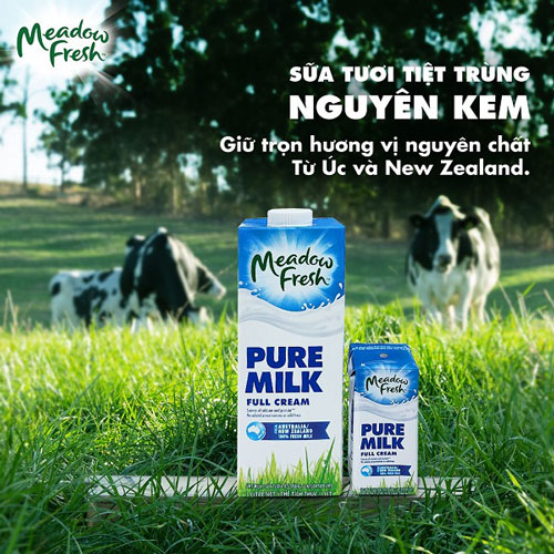 Sữa tươi nguyên kem Meadow Fresh hộp 1 Lít