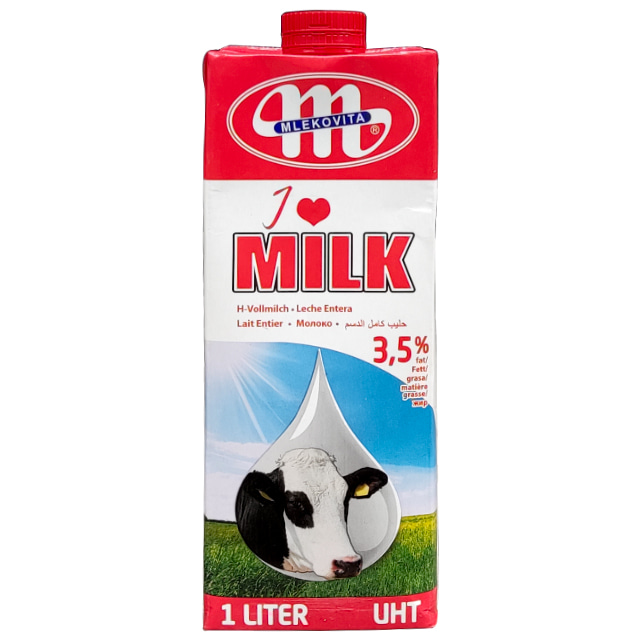 Sữa tươi nguyên kem Mlekovita I Love Milk 1 Lít