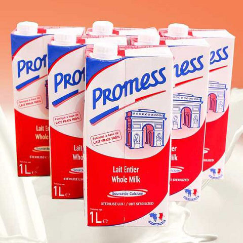 sữa tươi nguyên kem Promess hộp 1 lít nhập khẩu pháp