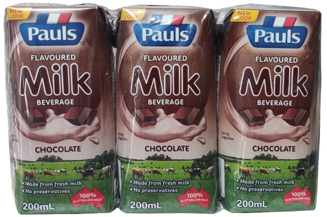 sữa tươi Pauls hương socola nhập khẩu Úc hộp 200ml