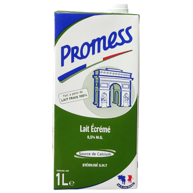 sữa tươi Promess không béo hộp 1 lít nhập khẩu pháp