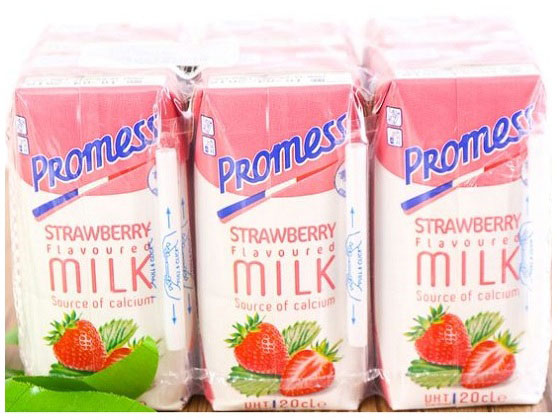 sữa tươi Promess hương dâu nhập khẩu pháp hộp 200ml