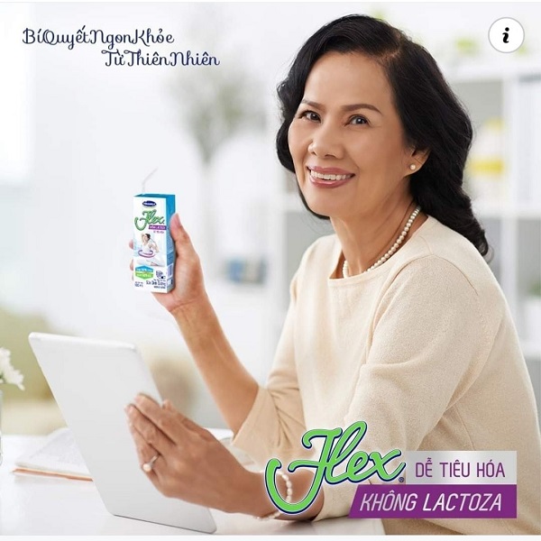 Sữa tiệt trùng Vinamilk Flex không Lactose hộp 180ml