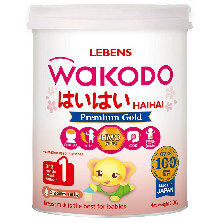Sữa Nhật Bản Wakodo số 1 lon 300g cho trẻ 0-1 tuổi
