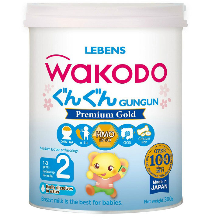 Sữa Wakodo số 2 lon 300g dành cho trẻ 1-3 tuổi