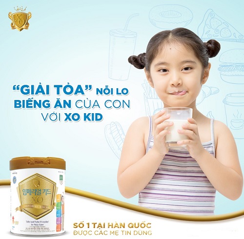 Sữa XO Kid Hàn Quốc dành cho trẻ biếng ăn Picky Eater, lon 400g