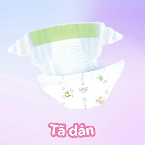 Tã dán Bobby size XL 62 miếng, trẻ từ 12-17kg