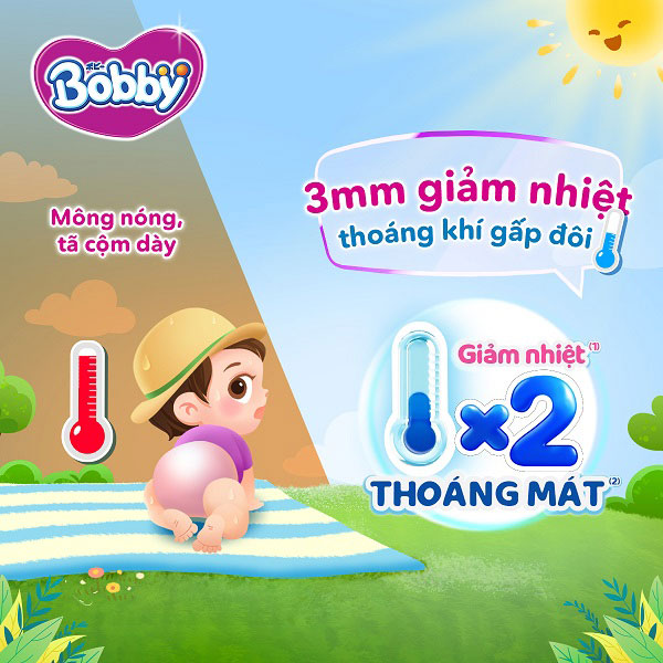 Tã dán Bobby size XXL 56 miếng cho trẻ trên 16kg