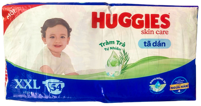 Tã dán Huggies size  XXL 54 miếng, cho trẻ trên 15kg