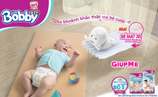 Tã quần Bobby size L 70 miếng cho trẻ 9-14kg