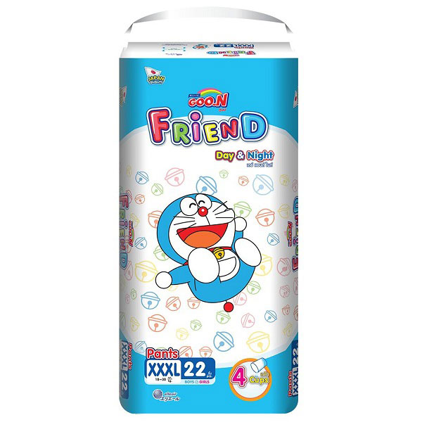 Tã quần Goon Friend size XXXL 22 miếng, trẻ từ 18 - 30kg. 