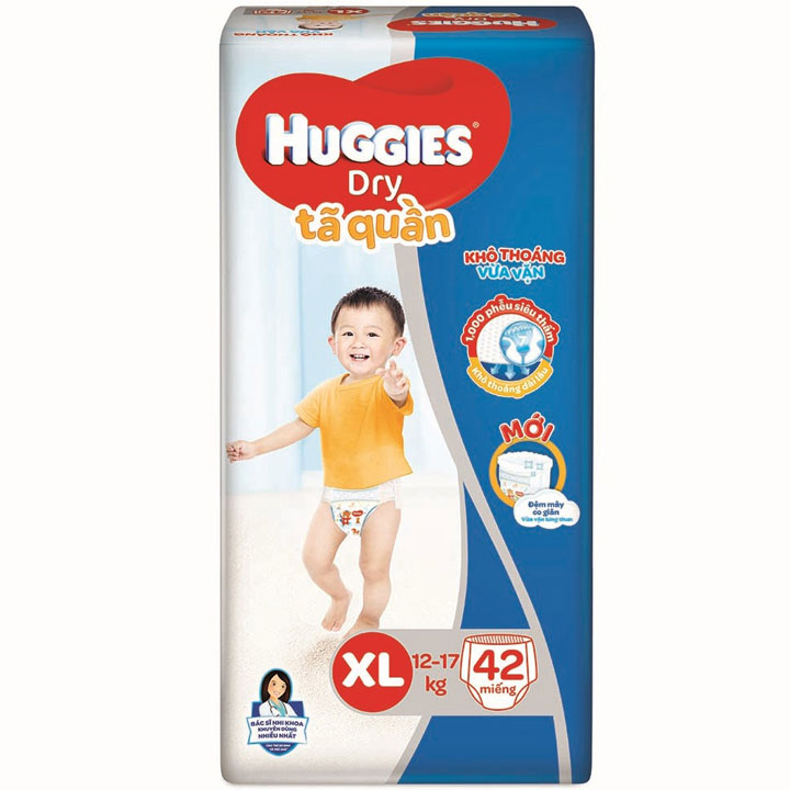 Tã quần huggies size XL 42 miếng, cho trẻ từ 12-17kg