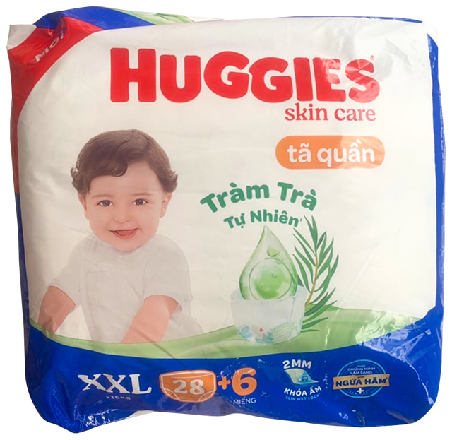 Tã quần huggies size XXL 28 miếng cho trẻ trên 15 kg