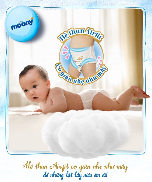 Tã Quần Moony Bé Gái size XXL 26 miếng cho bé 13-28kg