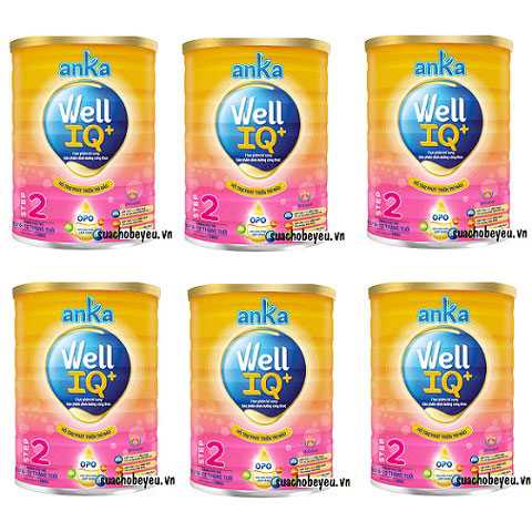 Sữa Anka Well IQ số 2 lon 900g cho trẻ 6-12 tháng tuổi