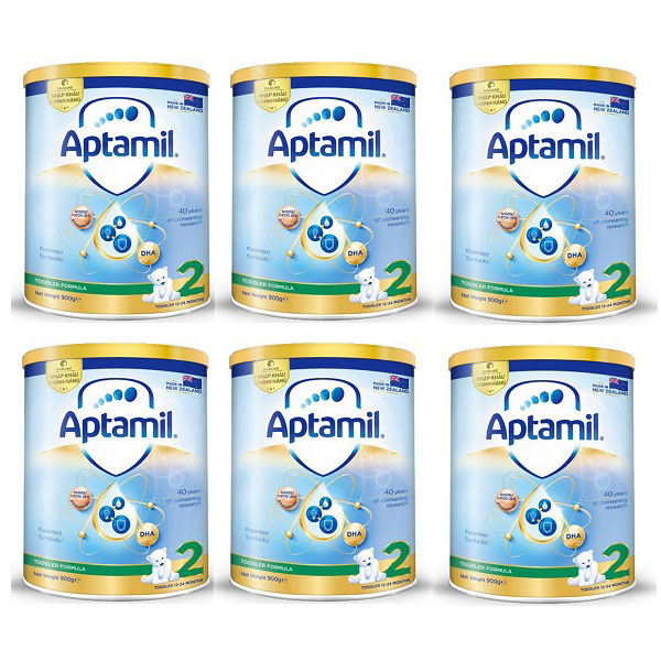 Sữa aptamil new zealand số 2 cho trẻ 1-2 tuổi lon 900g