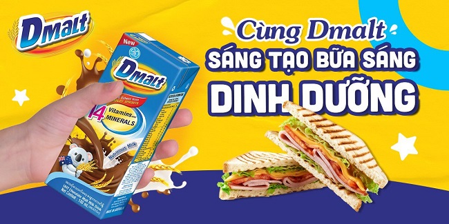 thùng sữa Cacao lúa mạch Dmalt hộp 180ml
