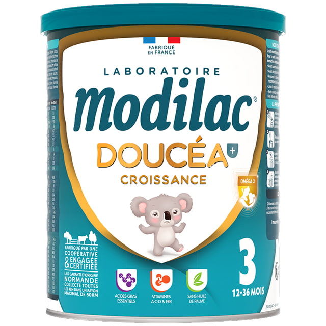 Thùng Sữa Modilac Doucéa Croissance số 3 lon 800g, cho trẻ 1-3 tuổi