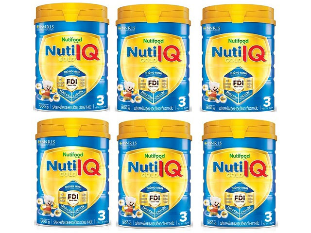 Thùng sữa Nuti IQ Gold số 3 lon 900g 