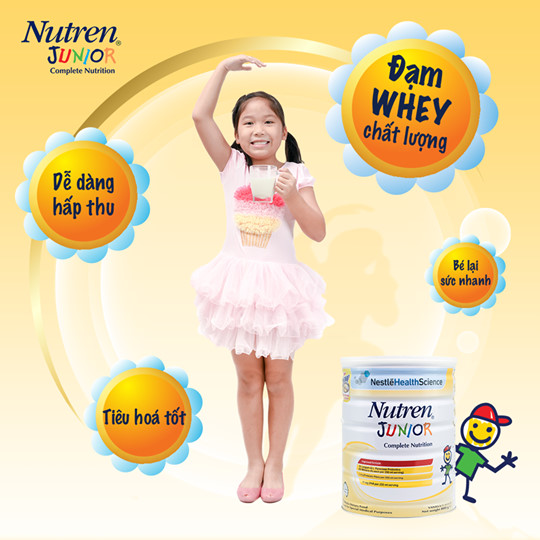 Sữa Nutren Junior 800g dành cho trẻ suy dinh dưỡng