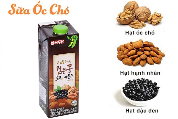 Sữa Óc Chó Hạnh Nhân SahmYook Hàn Quốc hộp 950ml