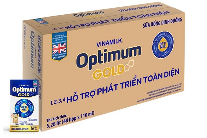 sữa bột pha sẵn optimum gold hộp 110ml 