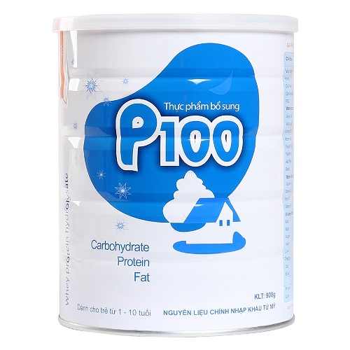 sữa P100 lon 900g cho trẻ biếng ăn suy sinh dưỡng, ốm yếu 1-10 tuổi