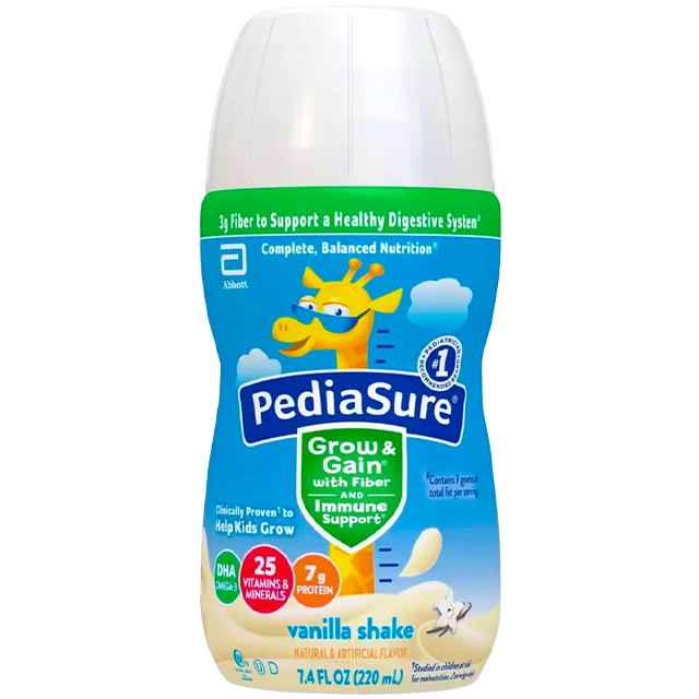 Thùng sữa nước Pediasure Grow and Gain with Fiber vani chai 237ml