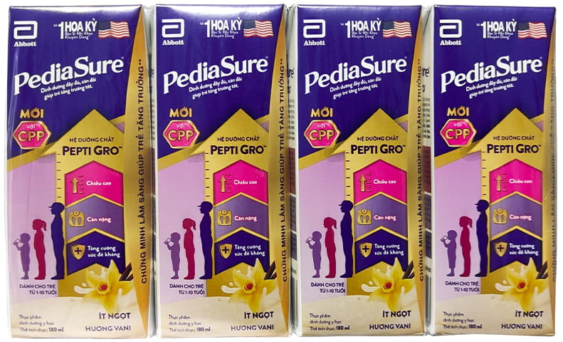 sữa Pediasure pha sẵn hộp 180ml cho trẻ 1-10 tuổi