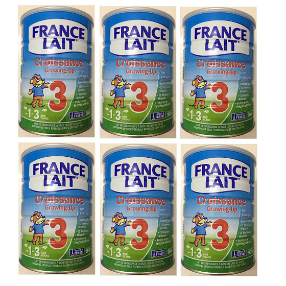 Thùng sữa France Lait số 3 cho trẻ từ 1-3 tuổi lon 900g