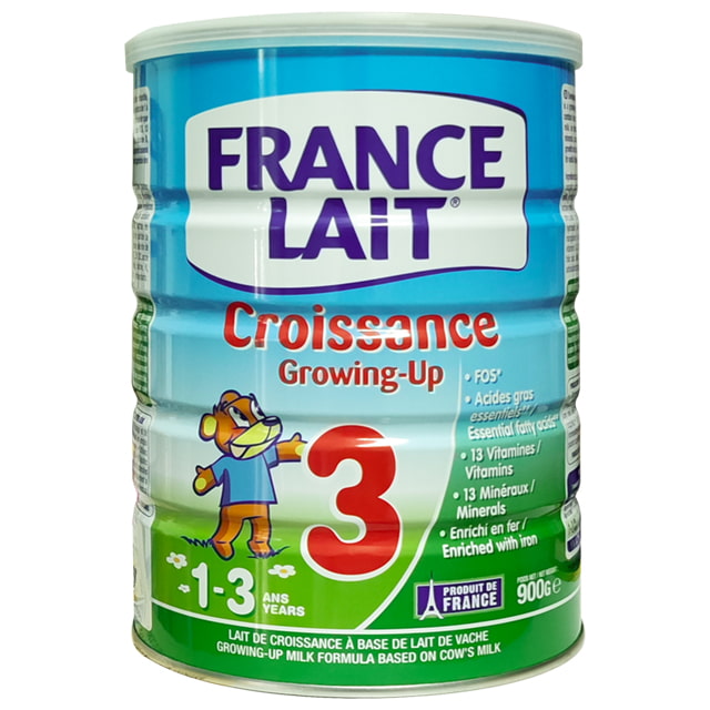 Thùng sữa France Lait số 3 cho trẻ từ 1-3 tuổi lon 900g
