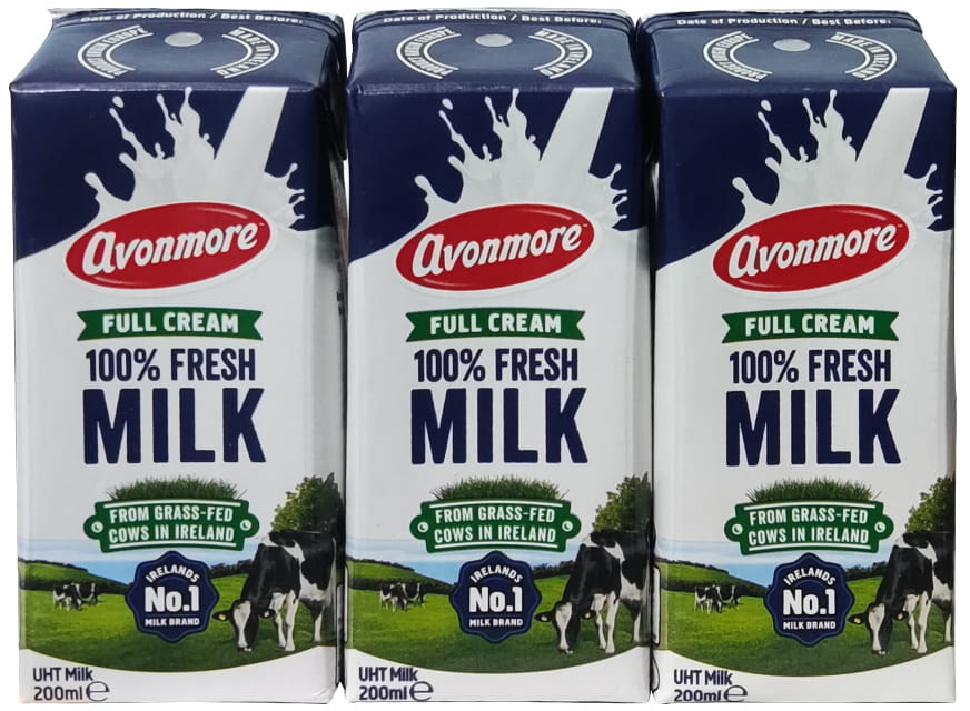 Thùng sữa tươi nguyên kem Avonmore hộp 200ml