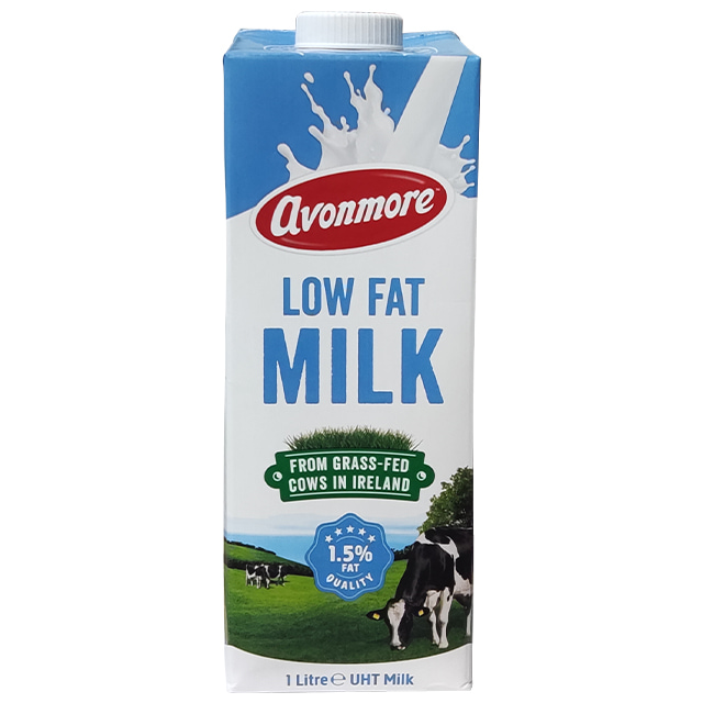 Sữa tươi ít béo Avonmore Ireland hộp 1L