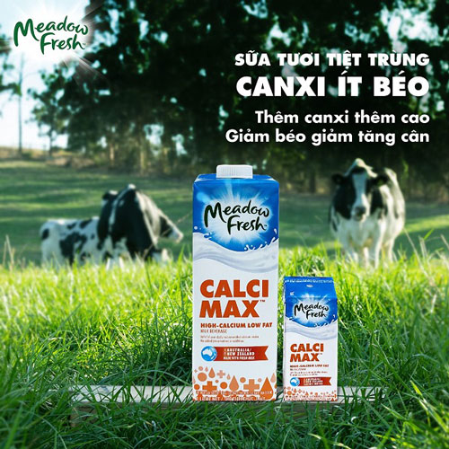 Sữa tươi Meadow Fresh bổ sung Canxi hộp 1 lít 