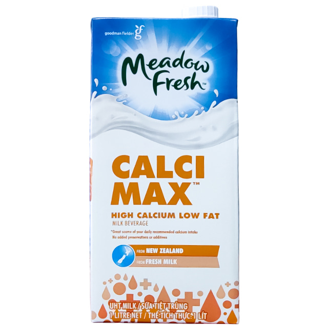 Sữa tươi Meadow Fresh bổ sung Canxi hộp 1 lít