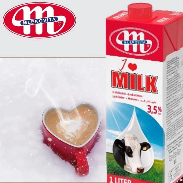 Sữa tươi nguyên kem Ba Lan Mlekovita 1L