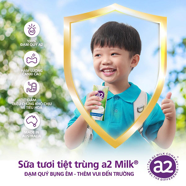 Sữa tươi Nguyên kem A2 Úc hộp 200ml