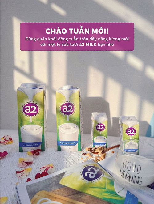 Sữa tươi Nguyên kem A2 Úc hộp 200ml