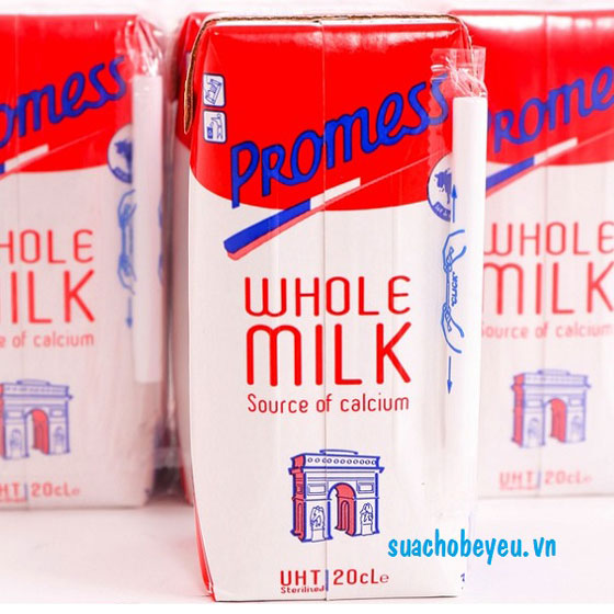 Sữa tươi nguyên kem promess Pháp hộp 200ml