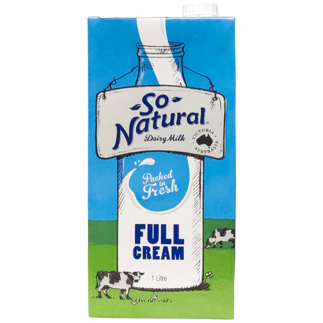 Sữa tươi nguyên kem So Natural Úc hộp 1 lít
