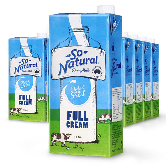 Sữa tươi nguyên kem So Natural Úc hộp 1L