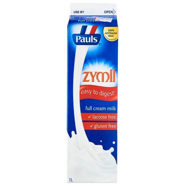  sữa tươi Pauls Zymil nguyên kem không đường Lactose hộp 250ml