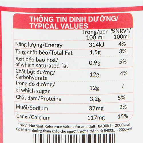 sữa tươipromess hương vị dâu 200ml nhập khẩu Pháp