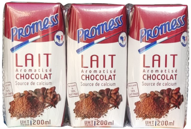 sữa tươi promess vị socola hộp 200ml nhập khẩu pháp