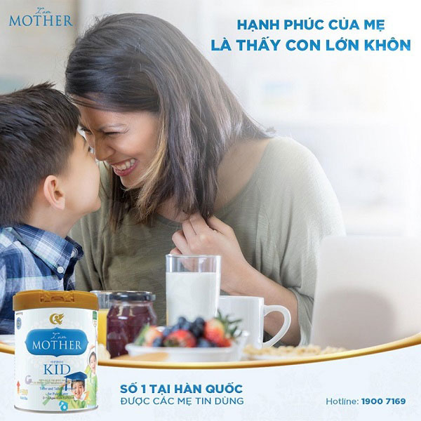 Thùng Sữa I am Mother Kid lon 800g cho trẻ 2-15 tuổi