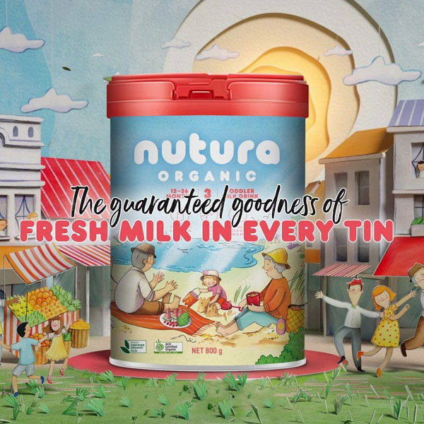 Sữa Nutura Organic Úc số 1 lon 800g cho trẻ 0-6 tháng