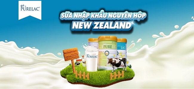 Sữa PureLac số 2 lon 800g cho trẻ 6-12 tháng