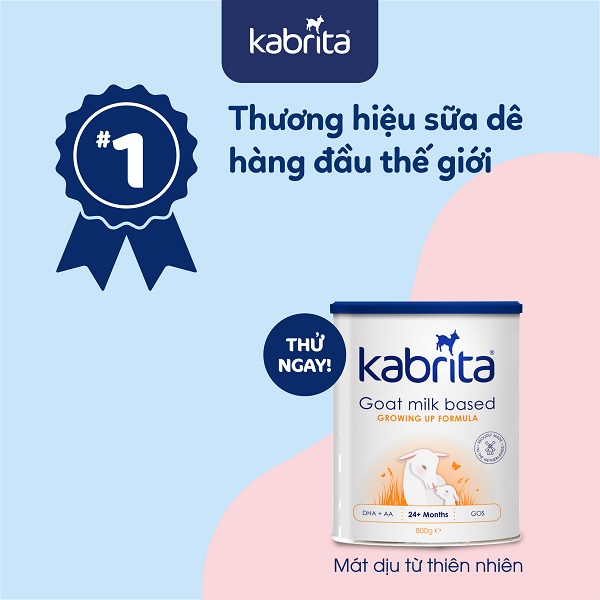 Sữa dê Kabrita số 2 lon 800g cho trẻ 12-24 tháng