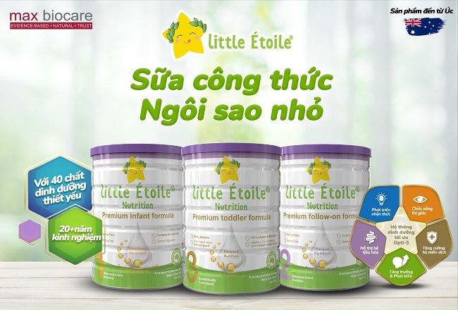 Sữa Ngôi sao nhỏ Little Étoile số 4 cho trẻ từ 2 tuổi, hộp 800g